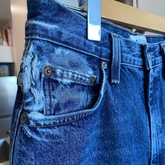 Agolde Premium Jeans Medium-Dark Blue High Rise - Picture 5 of 9